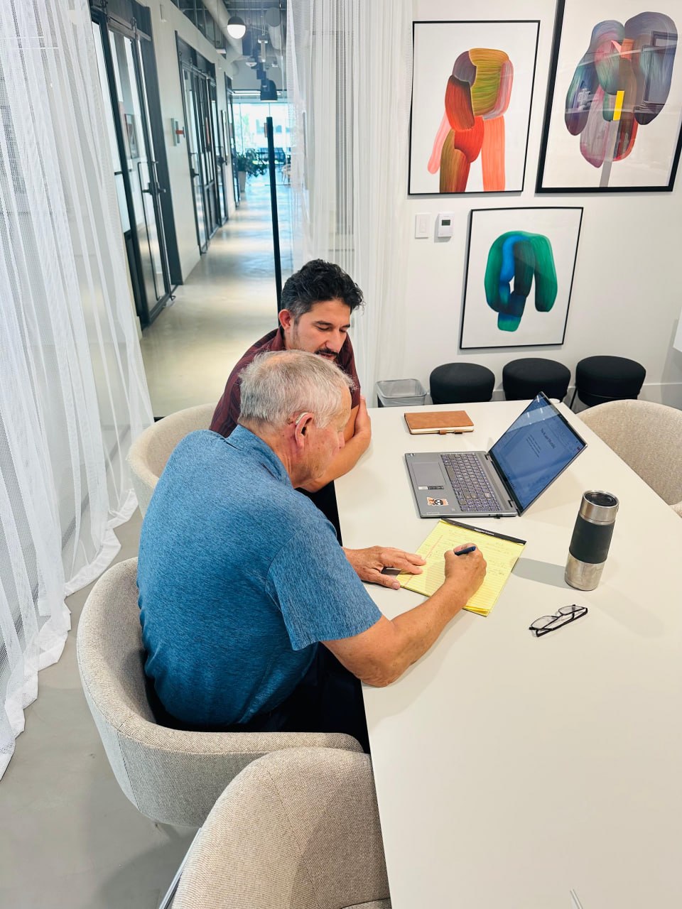 A Vornix working session, sitting next to the team, mapping the workflow.